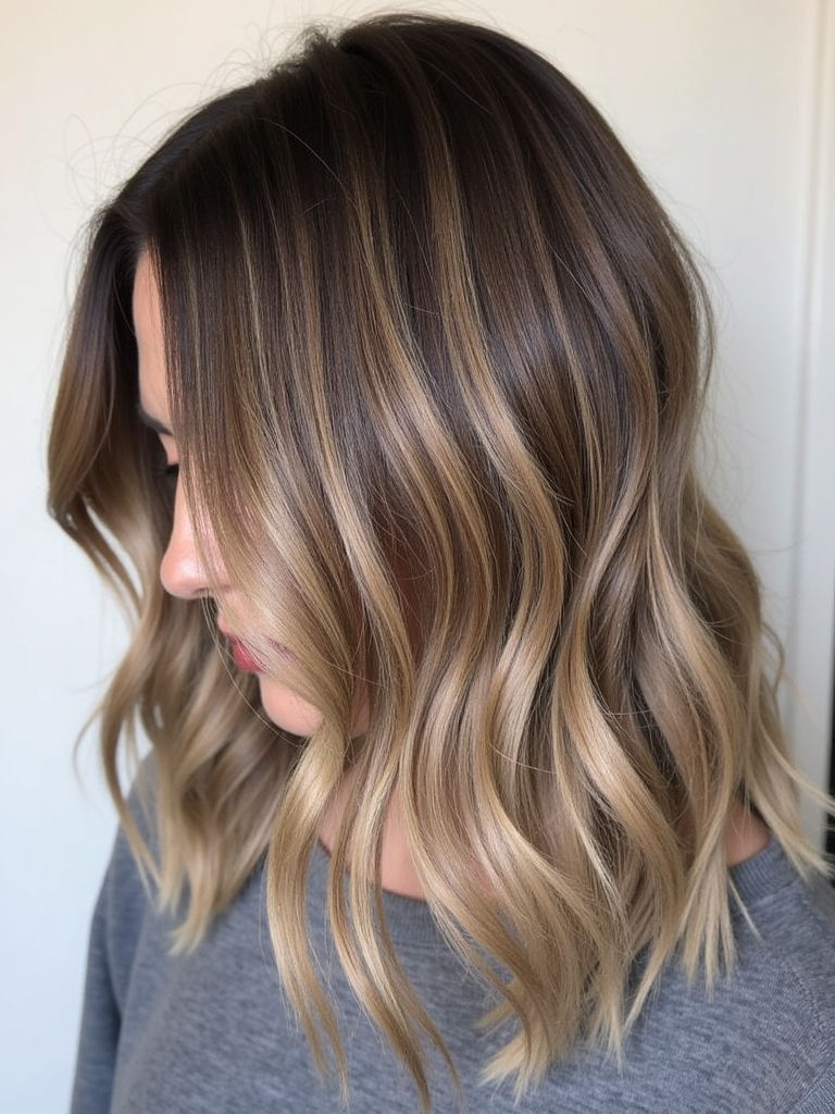 Mushroom Bronde Shag